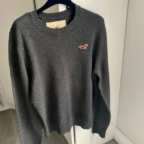 Hollister like new grey sweater xl wool mix - Picture 1 of 5